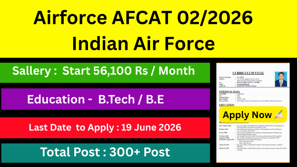 Airforce AFCAT 02/2026