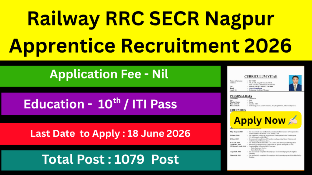 Railway-RRC-SECR-Nagpur-Apprentice-Recruitment-2026