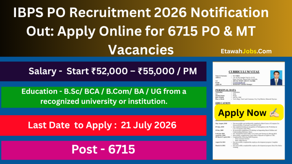 IBPS PO Recruitment 2026 Notification