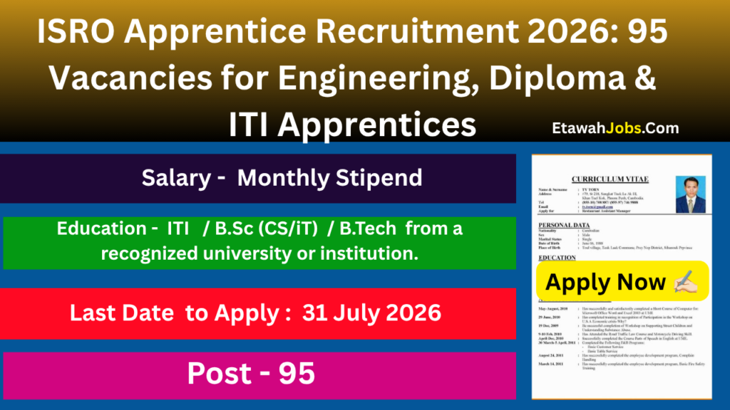 ISRO Apprentice Recruitment 2026